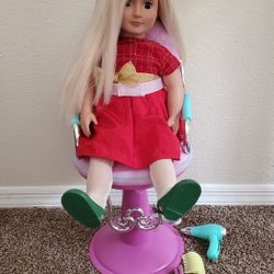 Hair Styling Chair With Doll