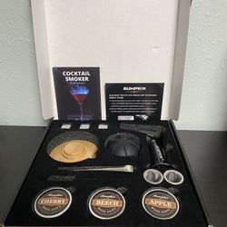 Cocktail Smoker Kit With Torch- 6 Wood Flavor Chips - New -A3