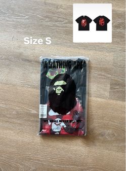 Bape shirt size S red and black