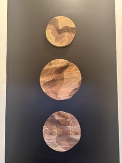 Set Of 3 Wood Wall Art