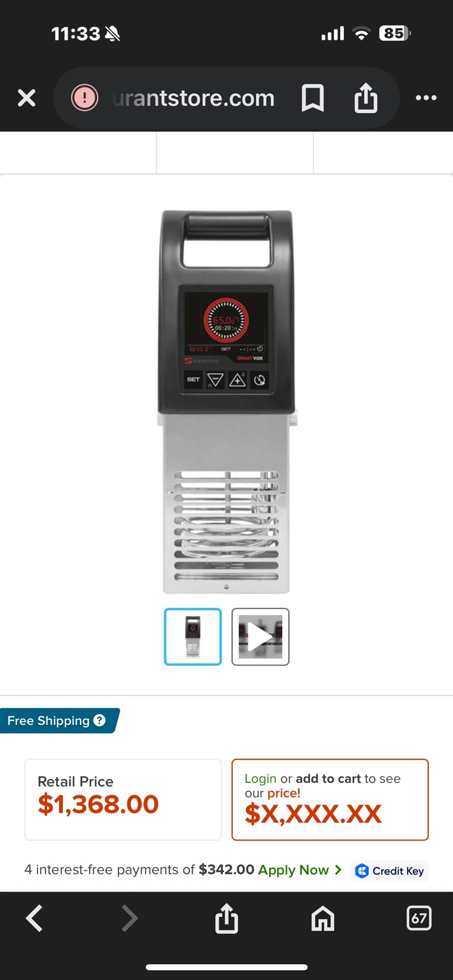 Sammic 7 commercial sous vide 