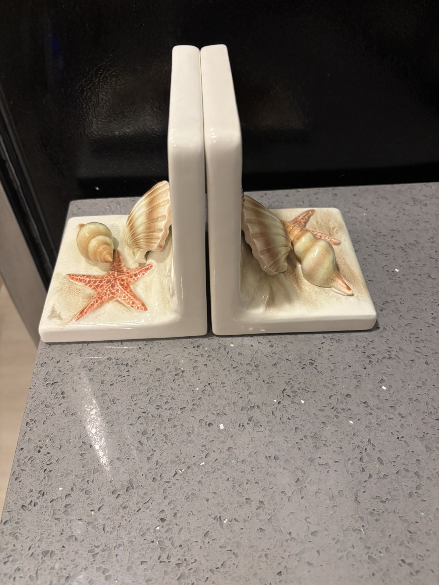 Sea Shell Bookends - Ceramic