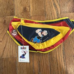 Popeye Sailorman Fanny Pack Waist Bag Adjustable Vintage Y2K 2000 New KFS