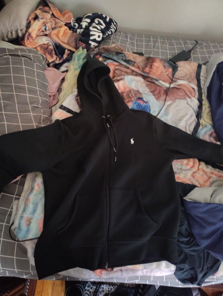 Black Polo Zip Up