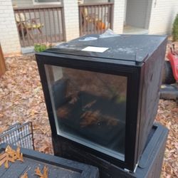 Glass Front Refrigerator 