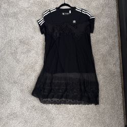 Adidas X Dry Cleaning Collab Tshirt With Lace Overlay