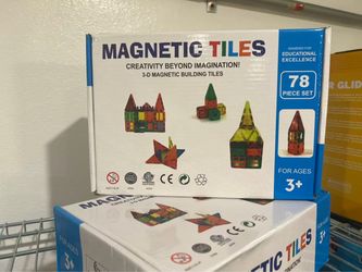 Brand New 78-Piece Magnetic Tiles Building Set