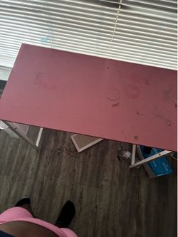 Pink desk