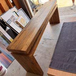 Rustic Reclaimed Wood Console side Table