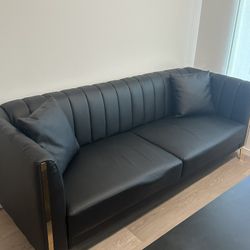 Beautiful Small Black Couch