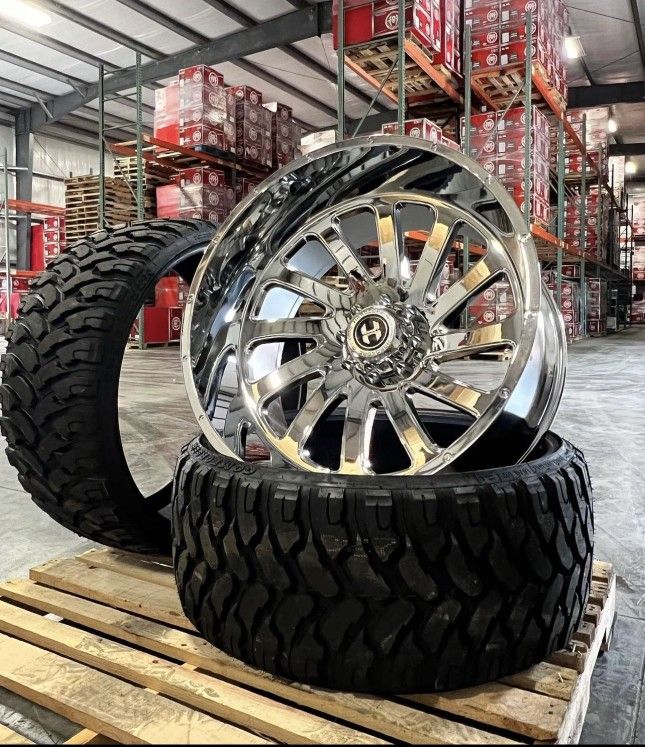 26x14 Chrome Hardcore HC15 6x139