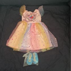 Unicorn Dress & Shoes For18” American Doll