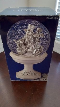 Christmas In July Vintage Snowman Water Globe