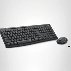 Logitech MK295 Wireless Mouse & Keyboard Combo with SilentTouch Technology, 