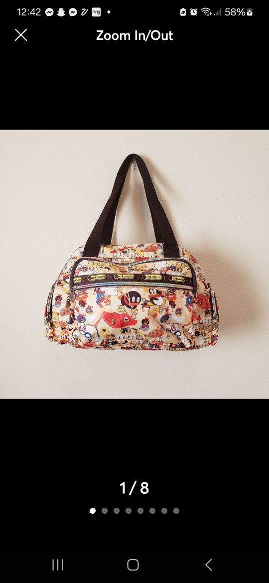 Red Capsicum Satchel European travel bag