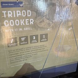 Campfire Tripod Cooker w/ 17” Grill