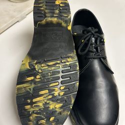 Dr.Martens 1461 Marbled Sole Leather Oxford Shoes 'Black Yellow' Size 11 Mens 