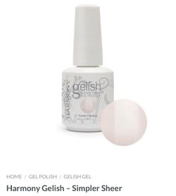 Harmony Gelish Gel Nail Polish - Simpler Sheer 15ml