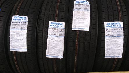 4 new tires trailer 205 75 15