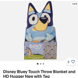 Extremely Collectible! Disney Bluey Touch Throw Blanket and
HD Hugger New with Tag. Discontinued.