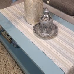 Vase ,Table Runner ,Candle  Holder Mint Condition 