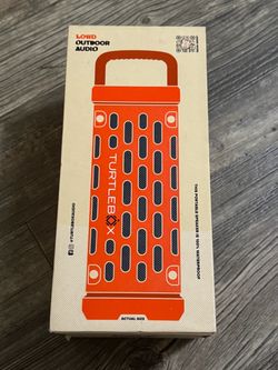Orange Turtle Box Ranger WaterProof Bluetooth Speaker (Brand New)