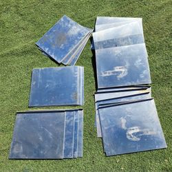 Stainless Steel Square Sheets Lot of 27