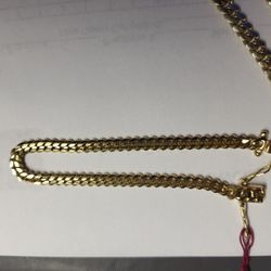 Cuban Chain And Bracelet