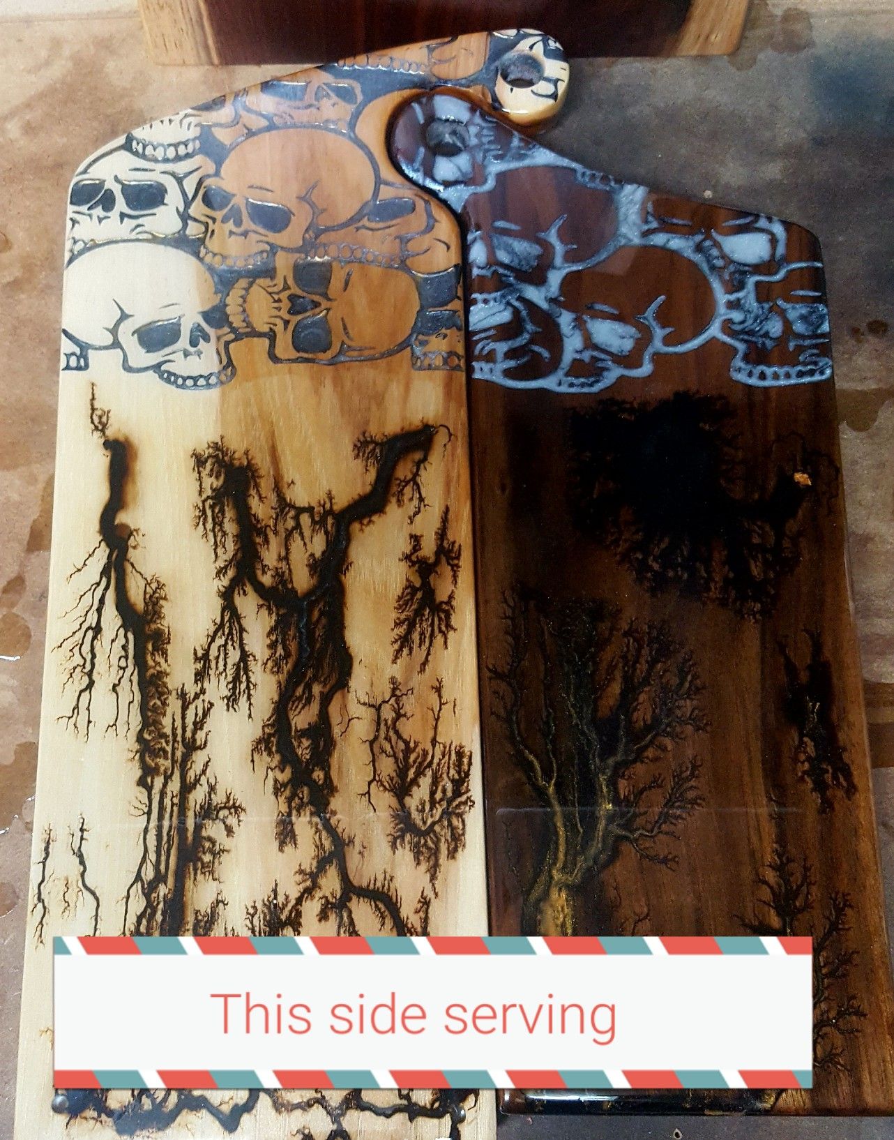 Serving/Cutting board with Coasters