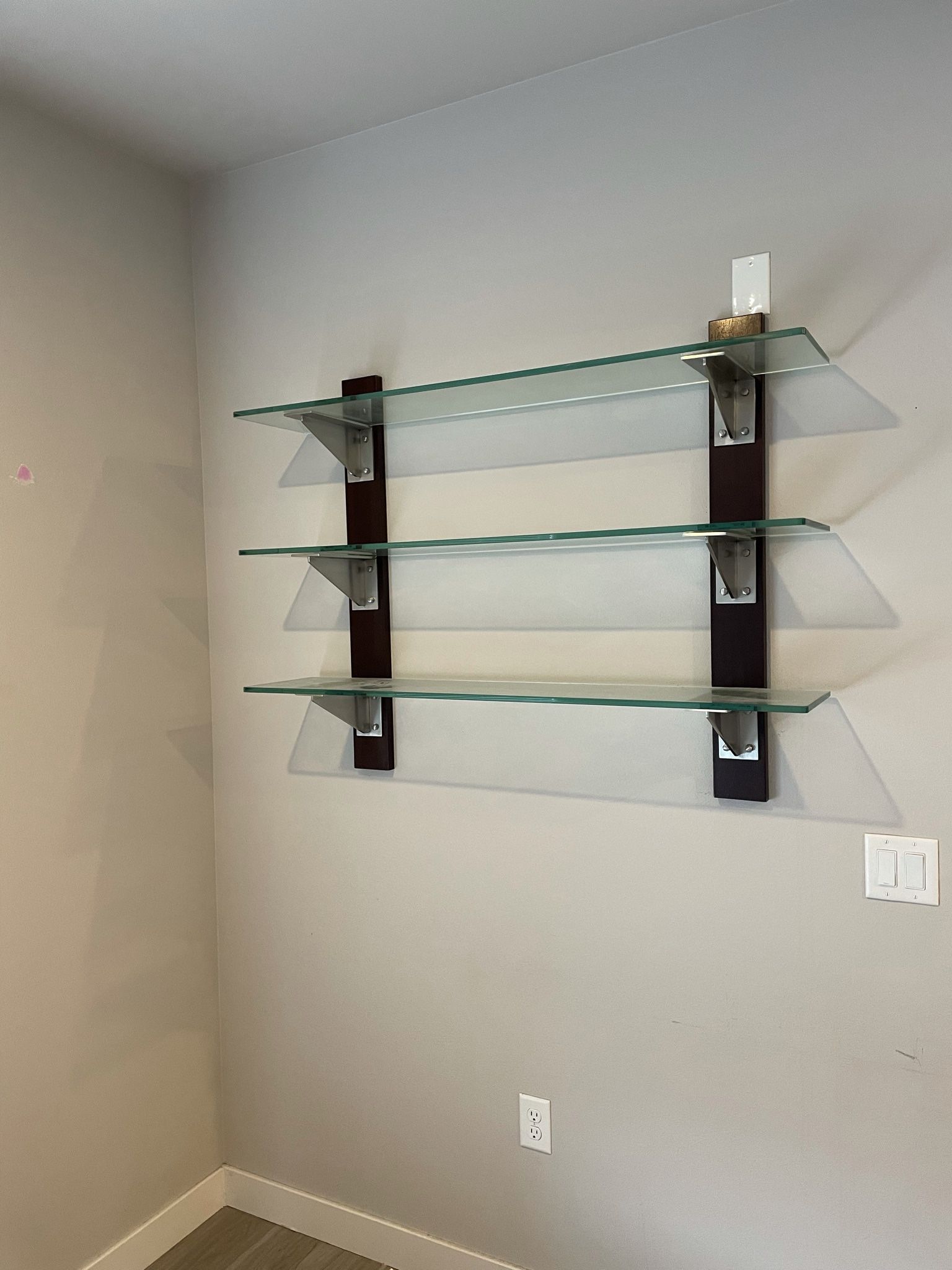 Ethan Allen Glass shelf