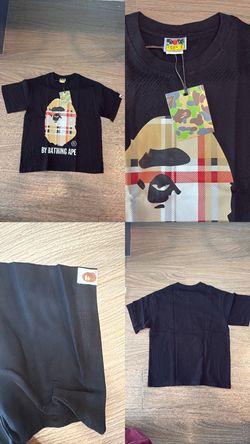 Black Burberry bape shirt