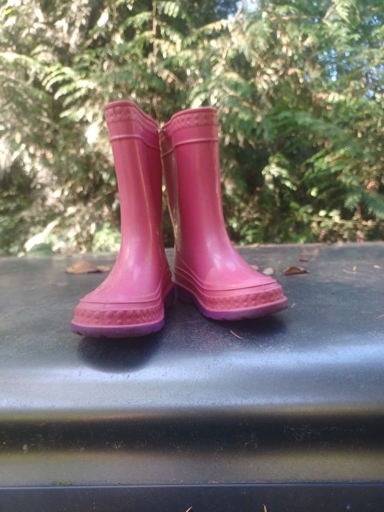 Pink Girls Toddler Mud Boots 
