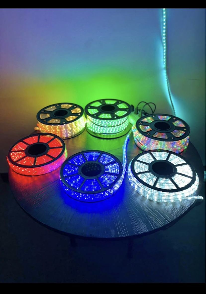 XMAS Sale!! $15 For $50ft Rope Light. Availa In Blue, Red,Warm White, Cool White,& Multicolor