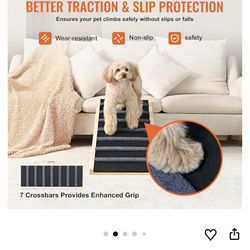 VEVOR Dog Ramp, Folding Pet Ramp for Bed, Adjustable Dog Ramp  MSRP 62$