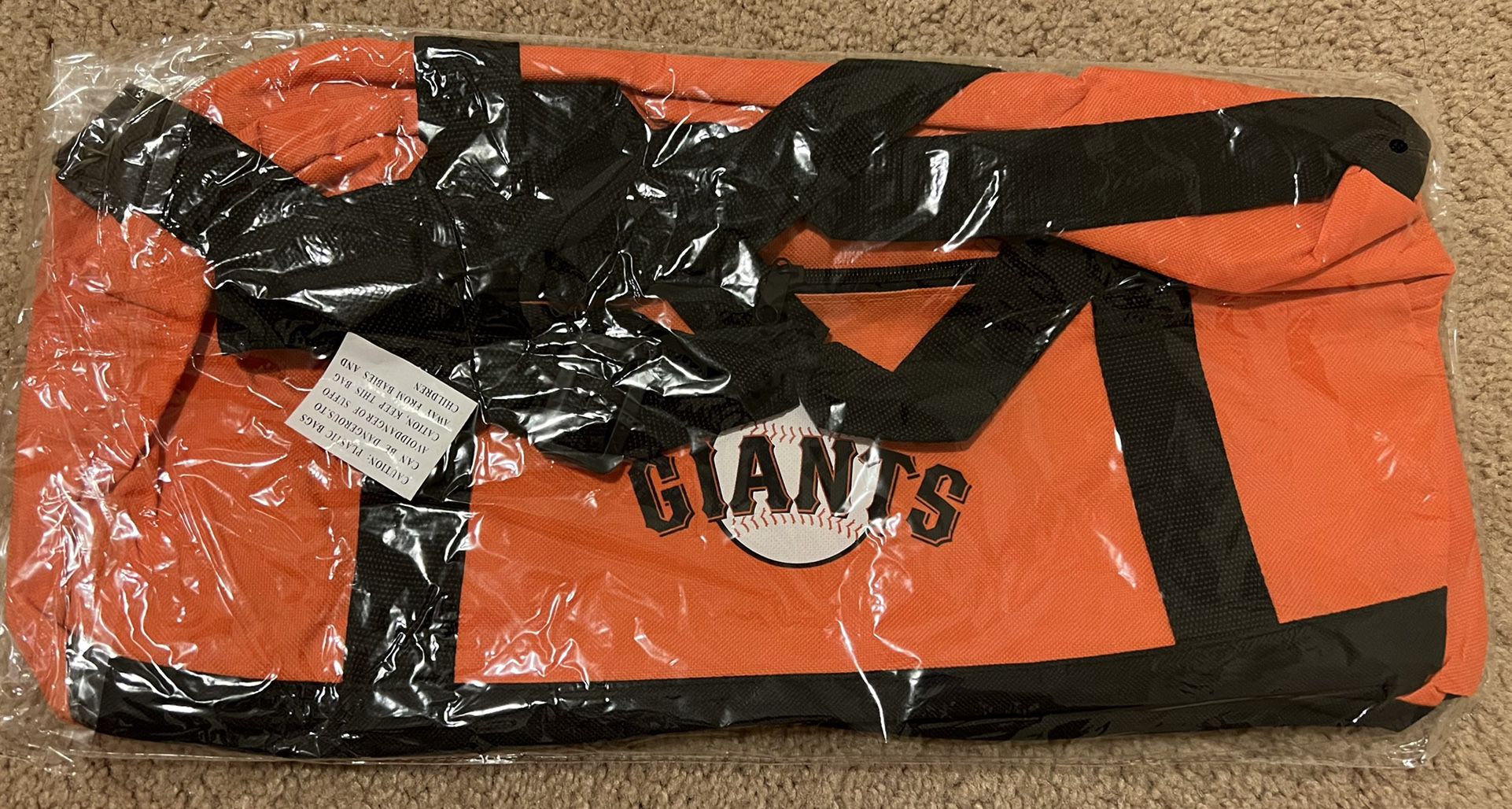 San Francisco SF Giants Sga Orange Duffle Bag By Dasani