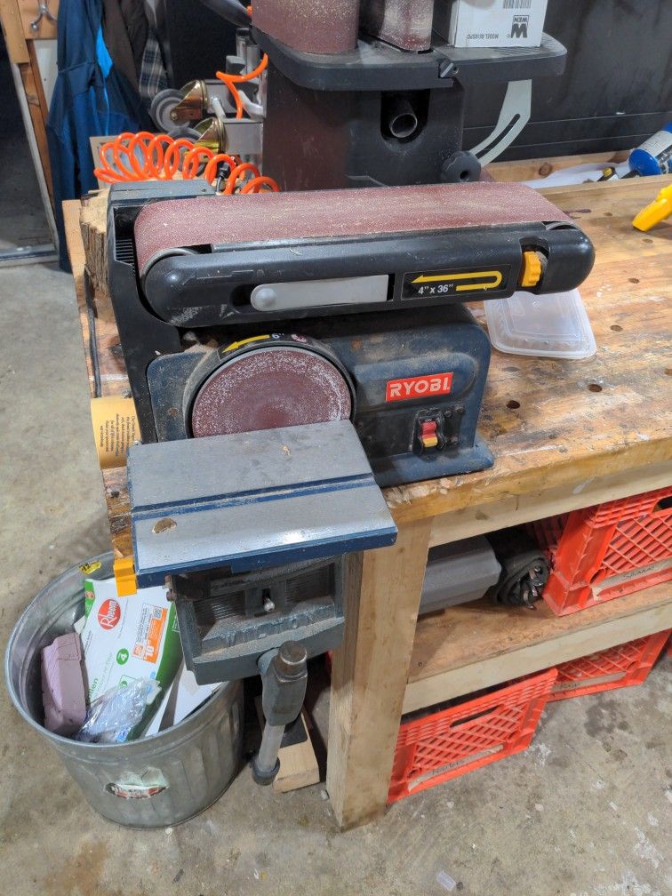 Ryobi 4x36 Belt Sander and 6 Inch disc sander for Sale in Seattle WA OfferUp
