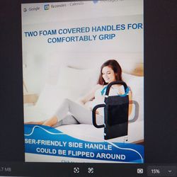 Bed rails for elderly adults safety with storage pocket