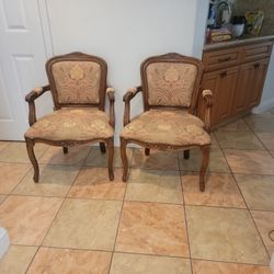 Beautiful antique unique chairs two!