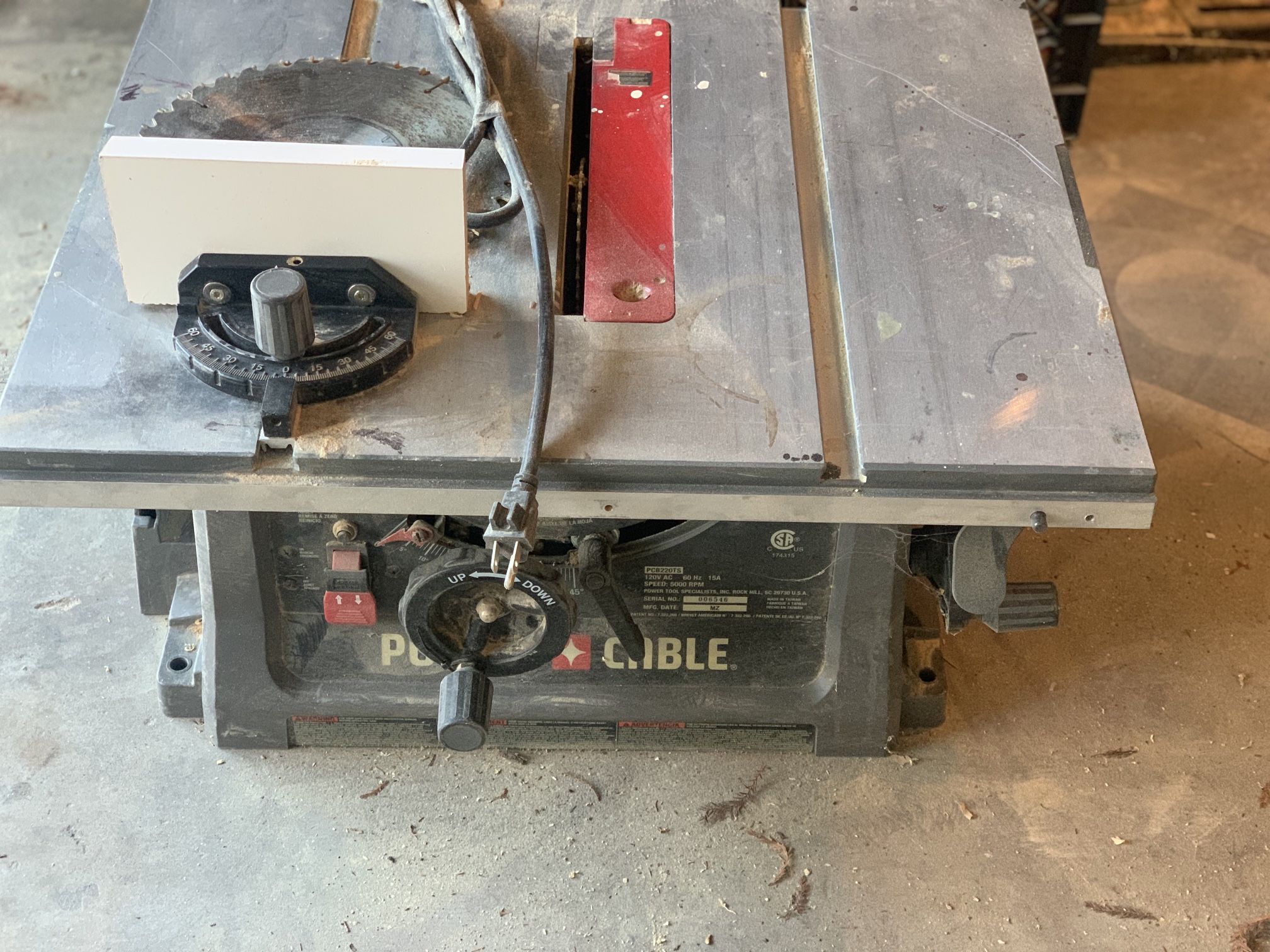 Porter Cable PCB220TS Table Saw