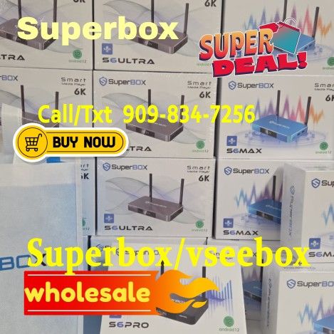 Smart TV box Superbox S6 Max S6 Android 12 wholesale reseller Super box