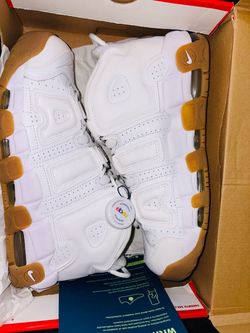 AIR MORE UPTEMPO (SCOTTIE PIPPENS) WHITE/GUM-BOTTOMS SIZE 10.5