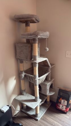 73” Plush Cat Tower