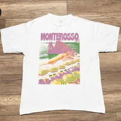 Urban Outfitters Oversized Monterosso Summer Beach Graphic T Shirt Womens L/XL