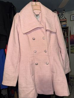 Pink Double Breasted Coat