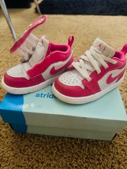 Nike Air Jordan 1 Toddler Sneakers Pink White