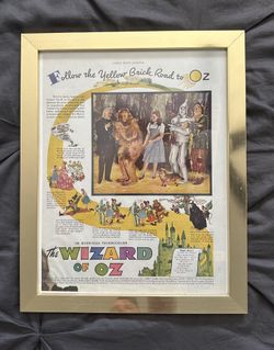 The Wizard of Oz 1939 Ladies’ Home Journal Framed Advertisement