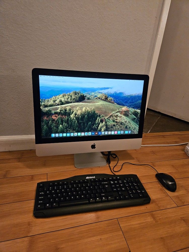 22in imac core i5 8gb ram 256gb ssd, logic pro finalcut, Adobe, Ms office, keyboard or best offers
