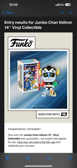 Freddy Jumbo Chan Voltron Funko