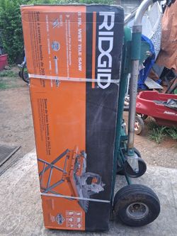 Ridgid 8In. Tile Saw Unlimited Rip Cut Capacity