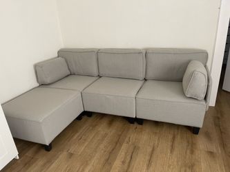 Couch and ottoman